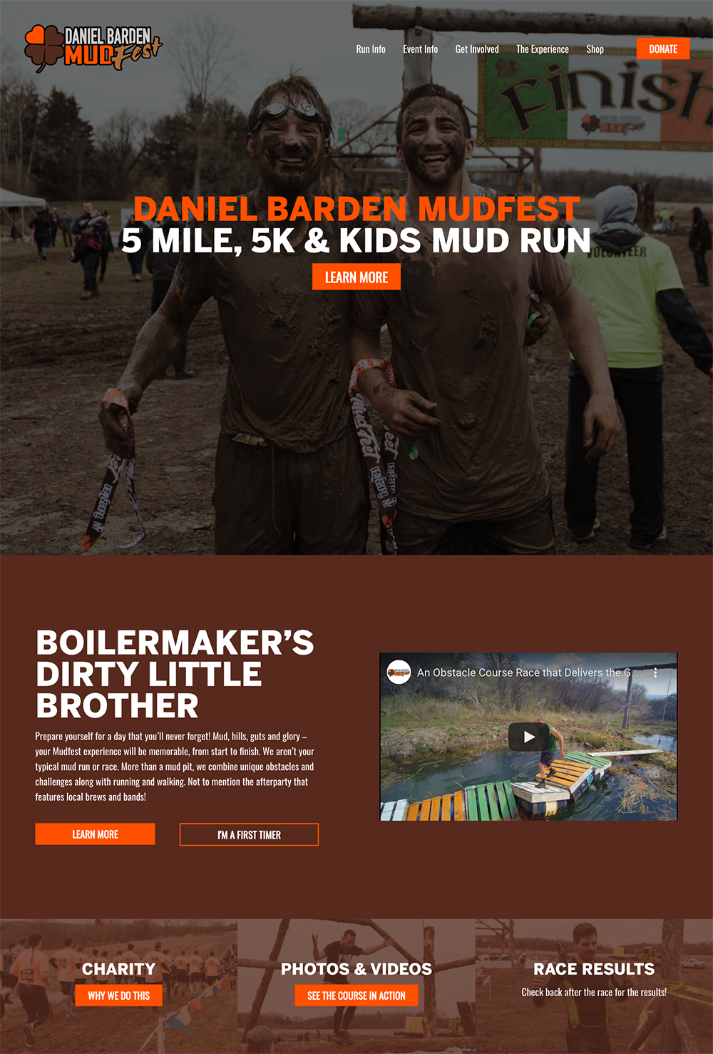 Daniel Barden Mudfest Website